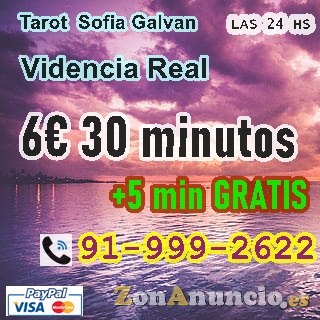 35 minutos a 6 euros, tarot Sofia Galvan.